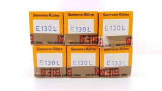// 6 X E130l Siemens - Halske Tubes.  Nos/nib Tubes.  12a.  En - Air
