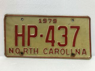 1979 North Carolina License Plate Highway Patrol,  Police Trooper