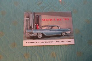 1006 X 1959 Mercury Sales Brochure (small Version)