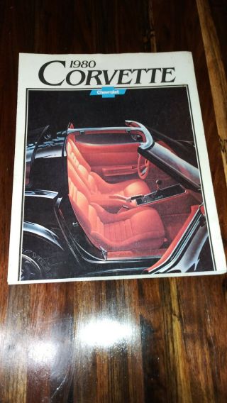 1980 Chevy Corvette Dealer Sales Brochure / Poster
