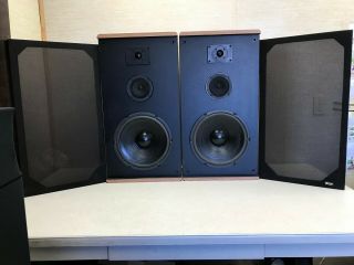 Ultra Rare Vintage Klh 1203 Floor Standing Speakers,  3 - Way Loudspeakers (pair)
