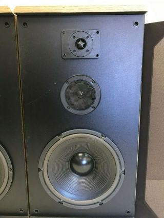 Ultra Rare Vintage KLH 1203 Floor Standing Speakers,  3 - way Loudspeakers (Pair) 2