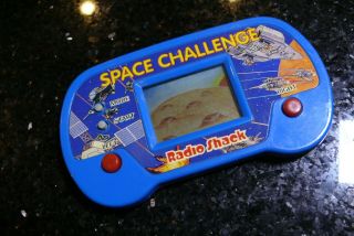 Radio Shack Tandy Space Challenge Vintage Electronic Handheld Lcd Video Game