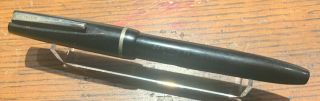 Vintage Black Osmiroid 65 Lever Fill Fountain Pen Medium Soft Rolatip Nib