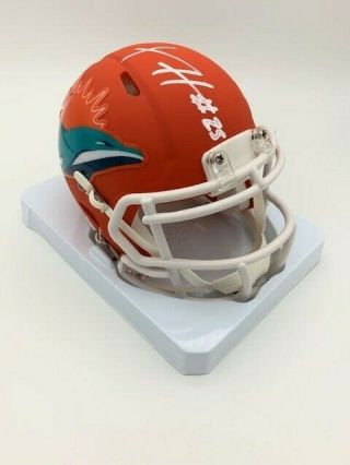 Xavien Howard Signed Miami Dolphins Amp Speed Mini Helmet Holo Blem