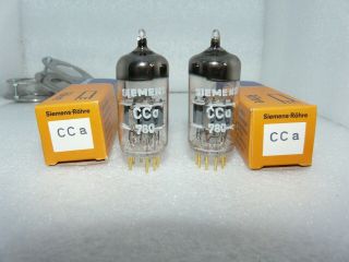 Two (2) Cca Siemens Tubes E88cc 6922 6dj8 Matched Nos