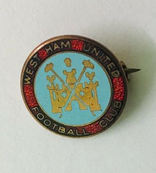 West Ham United Football Club Vintage Enamel Pin Badge