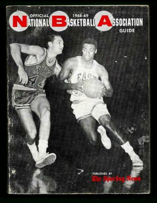 1968 - 69 Official The Sporting News Nba Guide West & Robertson