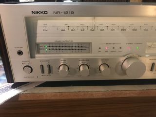 Vtg 1980 Nikko NR - 1219 AM/FM Stereo Receiver - 320 W 430VA 2