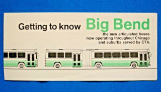 Chicago Transit Authority - Articulated Bus Brochure : Getting To Know Big Bend