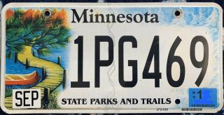 2010 ‘s Minnesota State Parks And Trails License Plate