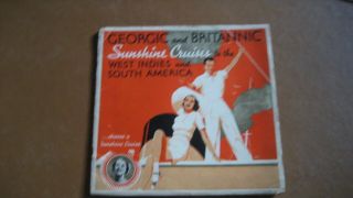 Georgic And Britannic 1937 - 1938 Sunshine Cruises Pre Black Friday