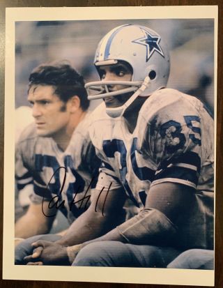 Calvin Hill Dallas Cowboys Signed Autographed 8x10 Photo W/