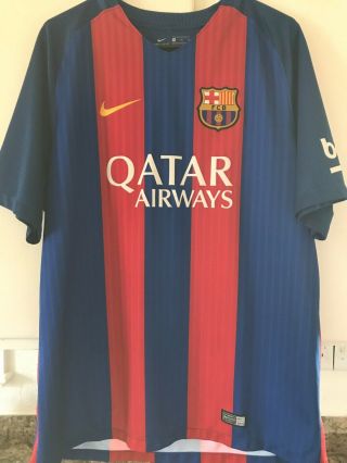 Pre Owned Nike Mens Fc Barcelona Stadium Jersey Lionel Messi Xl