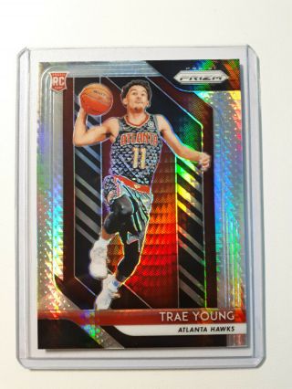 Trae Young Rookie Prizms Hyper Silver Refractor 78 Rc Sp 2018 - 19 Prizm