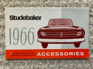 Studebaker Accessories Brochure Literature 1966,  That Extra Something,
