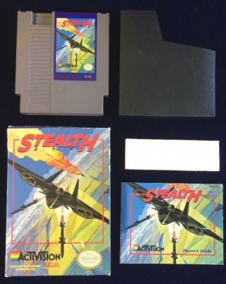 (g32) Classic Vintage Nintendo Nes Stealth Atf Complete Box