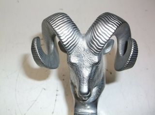Dodge Ram Hood Ornament Plastic With Metal Base Ram Charger Head
