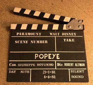 Disney Vintage Popeye.  Movie Clip Board Bought From Popeye Village Malta