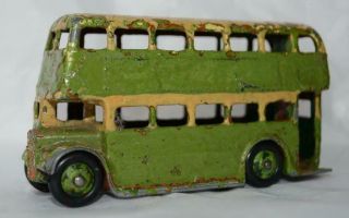 Dinky Toy - Leyland Double Deck Bus - Green / Cream - To Restore S