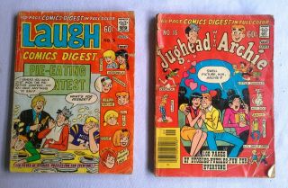 Vintage 2 Comics Digests - Laugh No 3 And Jughead With Archie No 16