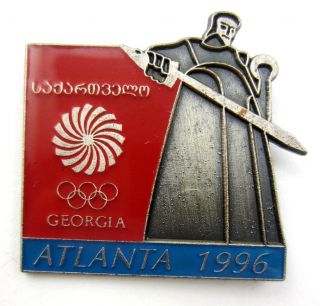 1996 Atlanta Olympics Georgia Noc Olympic Committee Pin Limited Edition 1/2000