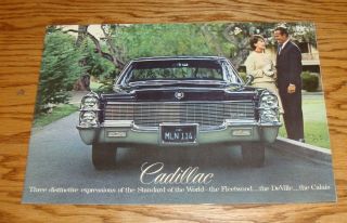 1965 Cadillac Fleetwood Deville Calais Deluxe Sales Brochure 65