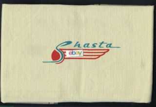Southern Pacific Railroad " Shasta Daylight " Diner Car Tablecloth 1950 