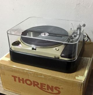 hotte Thorens td124,  Swiss quality dustcover,  hood,  haube,  sme,  ortofon tonearm 2