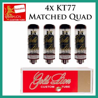 4x Genalex Gold Lion Kt77 | Matched Quad / Quartet / Four |