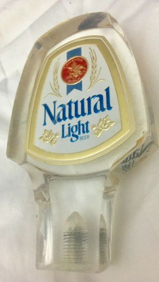 Vintage Natural Light Beer Tap Handle Pull Double Sided