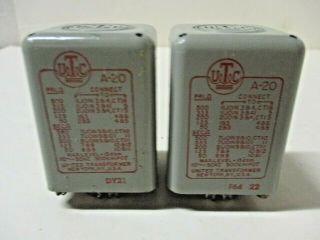 Utc A - 20 Line To Line Transformer Pair See Specs In Photos