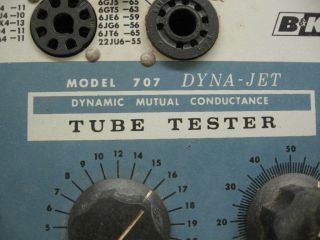 B&K 707 Dyna - Jet Dynamic Mutual Conductance tube tester 2