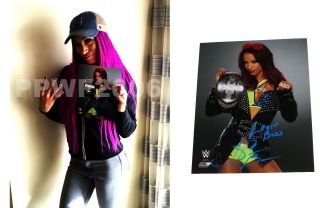 Wwe Sasha Banks Hand Signed Autographed 8x10 Photo With Exact Pic Proof & 54