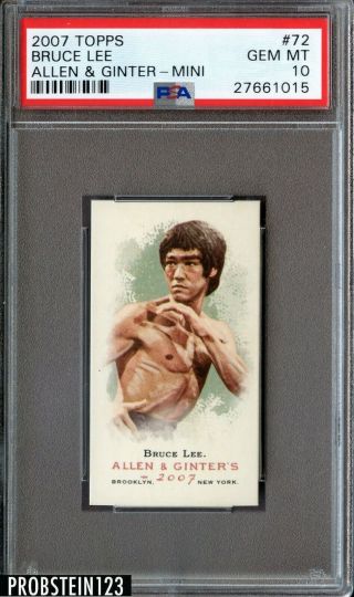 2007 Topps Allen & Ginter Mini 72 Bruce Lee Psa 10 Gem