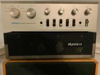 Dynaco St - 120 Stereo Power Amplifier & Pat 4 Pre - Amp