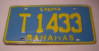Exuma Bahamas Automobile Car Auto Metal License Plate