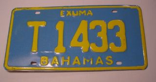 EXUMA Bahamas Automobile Car Auto Metal License Plate 2