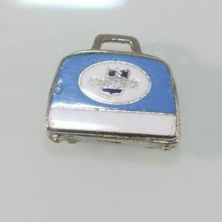 Vintage United Airlines Suitcase Bag Sterling Silver Charm 3