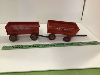 2 Vintage " Product Miniatures Co " International Harvester - Mccormick Farm Wagons
