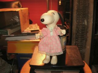 Vintage Knickerbocker Peanuts Snoopy Belle Doll 1966 United Features W/ Dress