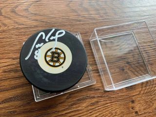 Autographed Cam Neely 8 Boston Bruins Hockey Puck