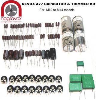 Revox A77 Tape Recorder Capacitor And Preset Pot Upgrade Kit - Mk2 - 4