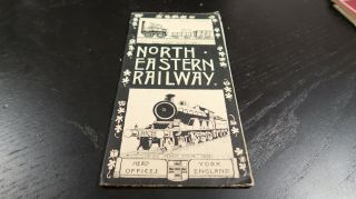 North Eastern Railway English Time Table With Maps 1920s? Or Earlier