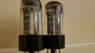 Pair (2) 1960s Mullard BVA 5AR4 GZ34 Rectifier Tubes Awesome England Matched 3