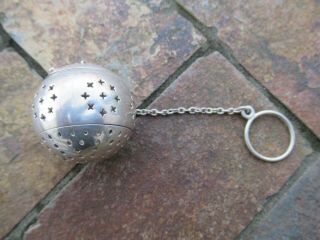 Vintage Silverplate Loose Tea Ball Strainer / Infuser