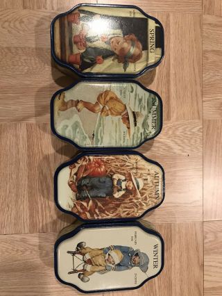 Vintage Good Housekeeping Tins (spring,  Summer,  Winter And Fall)