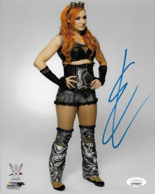 Becky Lynch Wwe Womens Diva The Man Signed Autograph 8x10 Photo 8 Jsa