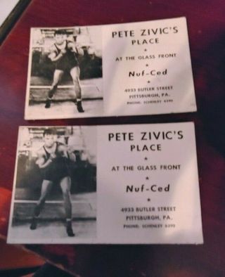 Vintage Boxing Cards Pete Zivic 