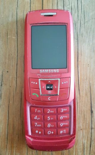 Red Samsung Vintage Phone Sgh - E250